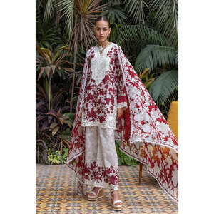 ชุดสูทผู้หญิงคอลเลคชั่น Tahra Lawn ของ Zainab Chottani '25 รุ่น RUHI-D1-UNS-TC-1386 - Product Image 3