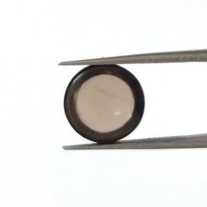 1 pieza de cuarzo ahumado natural, cabujón redondo de 12mm, 6,1 CTS, lote de IROC, calidad de venta, cabina de topacio ahumado, piedras preciosas sueltas, US $3,85 para todos - Product Image 4