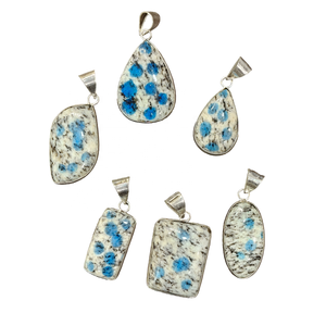 ¡Hermoso! Colgante de jaspe K2 con patrón natural, colgante de piedra preciosa K2, joyería de cabujón, colgante de piedra natal de Gemini - Product Image 1