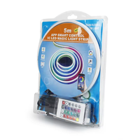 Nouveautés Bandes lumineuses LED RGB pleine couleur en plastique IP65 étanches avec télécommande par application