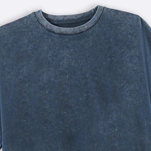 Vintage Acid Wash T-shirt Wholesale Men's 100% Cotton Vintage Acid Wash <b>Tshirt</b> Blank Oversized O Neck Quick Dry <b>Tshirts</b> - Product Image 3