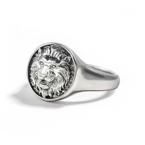แหวนผู้ชายเงินแท้ชุบทอง 18K ลายสิงโตราชาแห่งสัตว์ร้าย Jeulia - Product Image 2