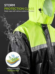 Unisex Casual <b>Windbreaker</b> with <b>Air</b> Vents Reflective Waterproof Breathable Jacket Pants for Work Golf Fishing Hiking Solid - Product Image 4