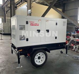 Groupe électrogène diesel insonorisé portable triphasé 12V DC 12KW - Product Image 4