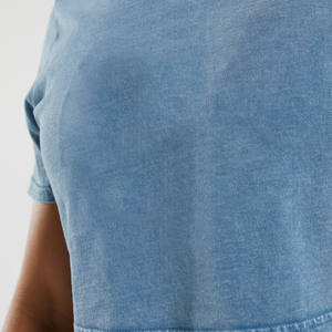 Hot Sale Breathable And Lightweight Cropped Washed Women T-Shirts Hot Selling <b>Shorts</b> <b>Sleeve</b> Women Wear T-Shirts - Product Image 3