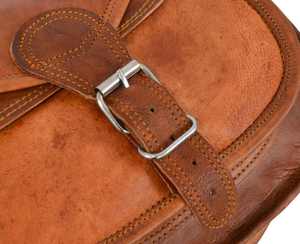 Handmade Vintage Genuine Goat Leather Sling <b>Bag</b> for Women Cross Body <b>Bag</b> Genuine Leather Handbag - Product Image 3