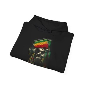 เสื้อฮู้ดดี้แบบสั่งทำพิเศษพร้อมลายปักรูปหัวกะโหลก ผ้าฝ้ายฟลีซ 100% มีกระเป๋าเสื้อ เหมาะสำหรับฤดูหนาว - Product Image 5