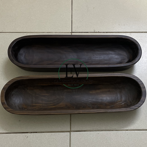 Bol en bois naturel rustique de taille personnalisée bols à pâte en bois de haute qualité en gros de l'usine du Vietnam - Product Image 3