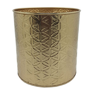 Florero de Metal chapado en oro moderno, Decoración de mesa y pared de diseñador para decoración de suelo de sala de estar - Product Image 2