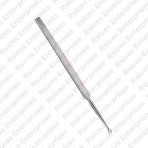 Curetas oftálmicas romas curvas de acero inoxidable de alta calidad, curetas oftálmicas de instrumento médico ENT Manual profesional - Product Image 6