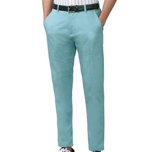 กางเกงผ้าฝ้ายเอวสูงแห้งเร็วแบบตรงสไตล์ลำลอง - Product Image 1