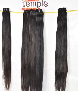 100% vietnamita Procesamiento de cabello crudo sin procesar Ninguno Paquete de cabello negro de color natural Máquina de cabello humano de onda profunda de doble trama - Product Image 4