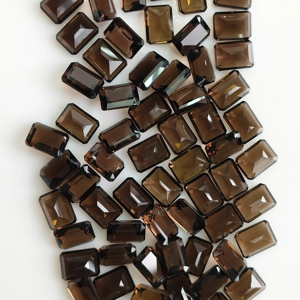 Cuarzo Ahumado Natural, Corte Octogonal de 8x6 mm, Piedra Preciosa Suelta de la Mejor Calidad para la Fabricación de Joyas - Product Image 5