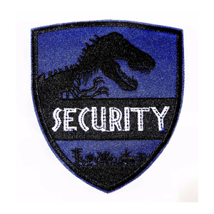 Security Embroidered Patch Clothing Garment Hat Security Patches <b>Hook</b> and Loop - Product Image 2