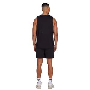 Camiseta sin mangas de gran tamaño para hombre con estampado de logotipo en la parte delantera y trasera, camisa musculosa de algodón suave para gimnasio para ropa de calle y looks de verano - Product Image 3