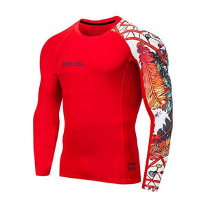 Protection contre l'éruption cutanée à manches longues UPF 50 pour hommes, Mma personnalisé, protection contre l'éruption cutanée Bjj - Product Image 3