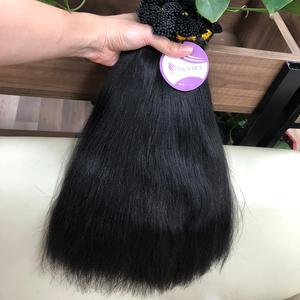 2023 Offre Spéciale extensions humaines double yaki bande de cheveux raides usine de cheveux vietnamiens raides - Product Image 3