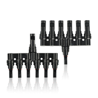 Connecteur en T solaire photovoltaïque TYPLE mâle/femelle 1500V 50A, répartiteur de câble parallèle 6 voies, étanche IP67, boîtier de combinaison pour panneaux solaires et photovoltaïques