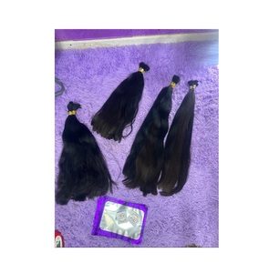 Extensiones de cabello humano 100% a granel, estilo superior, Color ondulado, doble peso, trama sedosa, proveedor de DHL, ofrece proveedor natural sin procesar, ofertas de DHL - Product Image 1