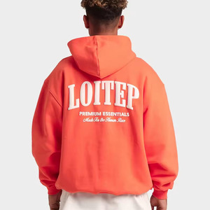 Moda Pullover Hoodies OEM Logo Sudaderas para Hombres Mujeres Unisex Fleece Streetwear Ropa al por mayor a granel - Product Image 1