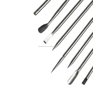 Empujador de Cutículas de Acero Inoxidable de Doble Punta Reutilizable para Manicura Profesional en Salón - Product Image 3