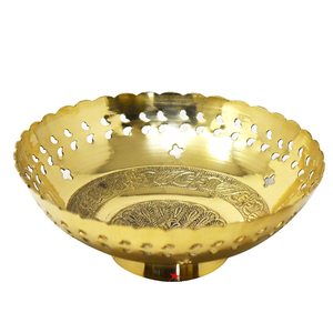 Cuenco de diseño Meenakari de latón y cobre de metal de alta calidad - Product Image 3