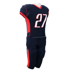 Uniforme de fútbol americano transpirable de tamaño adulto, ropa de equipo de manga corta de talla grande, producto en stock - Product Image 4