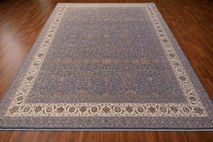 Alfombra Persa de Lujo Tejida a Mano con Lana, Diseño Floral Clásico en Toda la Superficie - Product Image 2