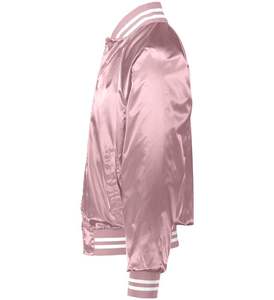 แจ็กเก็ตบอมเบอร์ผ้าซาตินสำหรับผู้ชายมีสไตล์-ใส่สบายคุณภาพสูงและเหมาะสำหรับชุดลำลองและวันอินเทรนด์ - Product Image 3