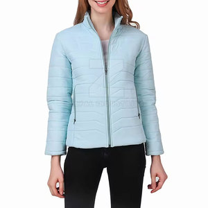 <b>Longline</b> High Quality Customizable Women Puffer Jacket Hood Adjustable Zipper Pockets Breathable Windproof Eco-Friendly - Product Image 3