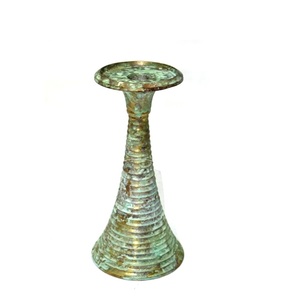 Newest Decorative Aluminum Candle Pillar Holder Brass Color Modern Style Candle Stand For Wedding Decoration - Product Image 2