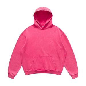 Pull à capuche délavé Hip-Hop Vintage Distressed Heavyweight 500 gsm Oversize Top pour hommes Automne Hiver - Product Image 2