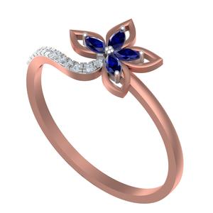 Anillo de compromiso de diamante chapado en oro de 14 quilates certificado IGI, la mejor calidad, elegante, exquisito diseño de chispa eterna, a la moda para boda - Product Image 3