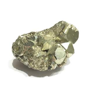 Piedra de pirita natural, hierro, pirita dorada, piedra cruda, racimo, roca áspera, piedra preciosa de cristal de pirita de Perú para atraer riqueza - Product Image 2