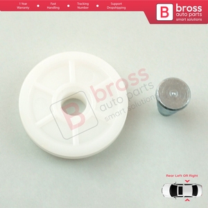 BWR1067 Kit de réparation de lève-vitre arrière avec câble et galet pour Megane MK1 X64 1996-2003 4/5 portes - Product Image 2