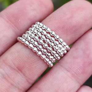 Handmade 925 Sterling <b>Silver</b> Dainty Midi Knuckle <b>Ring</b> Thin Band <b>Stacking</b> Toe <b>Rings</b> for Women Stackable Fine Piercing Jewelry - Product Image 5