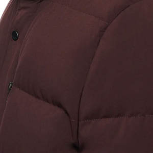 แจ็กเก็ตแบบลำลองสำหรับผู้ชายคุณภาพสูงมาใหม่คอปกตั้งสำหรับฤดูหนาวพร้อมซิปปิดโลโก้ - Product Image 5