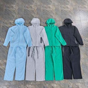 Ensemble de survêtement de sport pour homme Windrunner NO CTA, deux pièces, fermeture éclair, capuche en polaire technique avec motif imprimé pour l'entraînement d'automne - Product Image 5