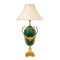 Lampes LED modernes en malachite, blanc chaud, étanches, faites à la main, décoration intérieure avec corps en bronze et style pierre