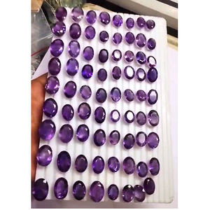 พลอยสีม่วงธรรมชาติขนาด10มม. ถึง25มม. จำนวน280ชิ้นสำหรับลูกแพร์ทรงรี2955 CTS Lot iroc ขายคุณภาพสูงตัดหลวมอัญมณี504 $ เรา - Product Image 4