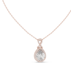 Collier pendentif en diamant CVD EF VVS-VS créé en laboratoire, diamants taille poire 4,184 CT, 18 carats, 14 carats, or rose, or jaune, or blanc, pour femme, fiançailles - Product Image 2