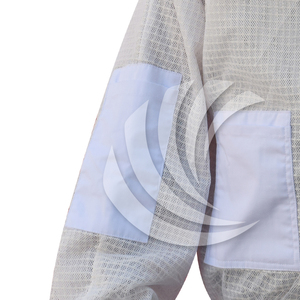Combinaison de protection apicole respirante à double fermeture éclair avec voile pliable, vêtements anti-abeilles pour apiculteurs, chapeau pour apiculteurs - Product Image 5