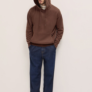 Precio al por mayor Material transpirable Color sólido Hombres Sudaderas con capucha Estilos Casual Sudaderas con capucha Personalice su propio logotipo Hombres Sudaderas con capucha - Product Image 3