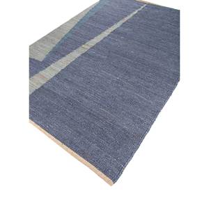 พรมปูพื้นสีน้ำเงินลายทอแบนจากปอกระเจาและป่าน รุ่น Pdjt-666 สำหรับใช้ในบ้าน ลวดลายแบบนามธรรม - Product Image 2