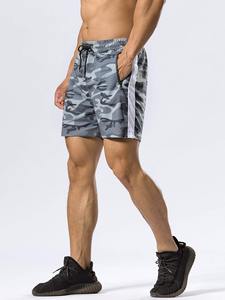 กางเกงขาสั้นวิ่งออกกำลังกายผู้ชาย ผ้าฝ้ายแห้งเร็ว รับสกรีนโลโก้ ระบายอากาศดี เหมาะสำหรับฟิตเนสและยิม กางเกงลำลองเรียบง่ายสำหรับเล่นกีฬาฤดูร้อน - Product Image 4