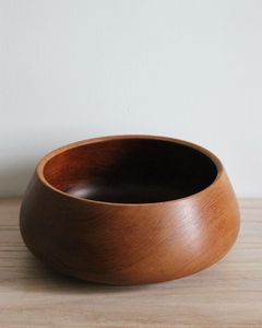 Handcrafted Solid Wooden Multipurpose Serving Bowls Breakfast Snacks Soup Serveware <b>Heat</b> Resistant Disposable - Product Image 4