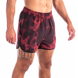 Short de gymnastique 100% coton pour hommes Short léger en maille d'été à séchage rapide pour l'entraînement en plein air Motif solide-Service OEM - Product Image 1