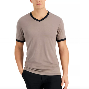 Wholesale Price T Shirt Custom Men <b>Plain</b> Cotton Casual with Pattern Solid Pattern Jersey Men Knitted Drop Shoulder T-shirts - Product Image 4
