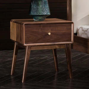 โต๊ะข้างเตียงเอเพ็กซ์หรูหราพร้อมการออกแบบที่ทันสมัยและการจัดเก็บที่กว้างขวางสำหรับการตกแต่งห้องนอนที่ทันสมัย - Product Image 1