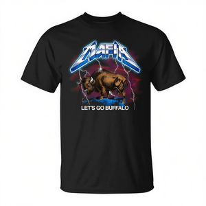 Camiseta para fanáticos de Mafia Retro Rock And Roll Lightning Let's Go Buffalo - Product Image 2